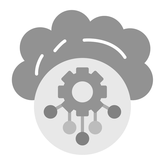 cloud services icon vector image can be used for web hosting
