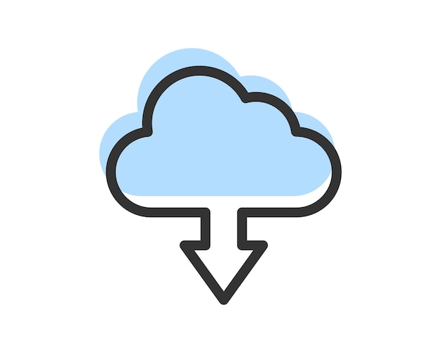 Cloud Storage And Data Transfer Vector Icon Computing Service And Network Related Line Icons Database And Server Cyber Security Digital Transformation