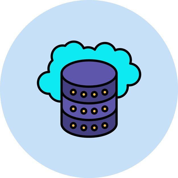 Cloud Storage Flat Illustration