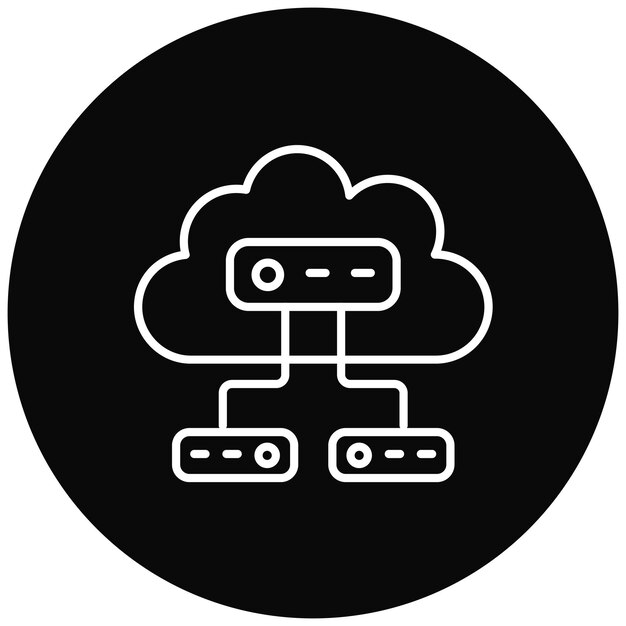 cloud storage icon vector image can be used for cloud computing