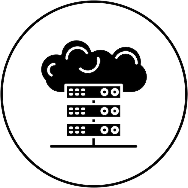 Cloud Storage icon vector image Can be used for Photography