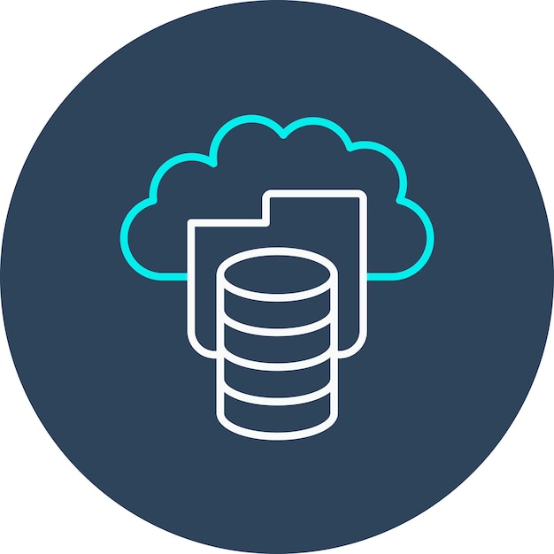 cloud storage vector icon can be used for technology iconset