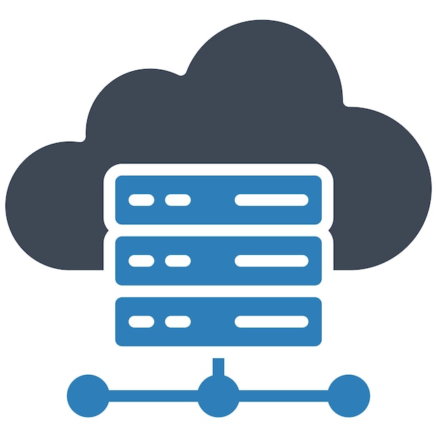 Cloud Storage Vector Illustration Style