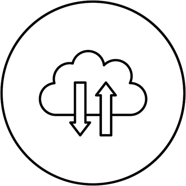 cloud switch icon vector image can be used for cloud computing
