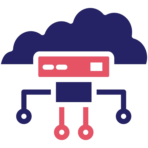 Cloud System Icon vector icon illustration of Networking and Data Sharing iconset