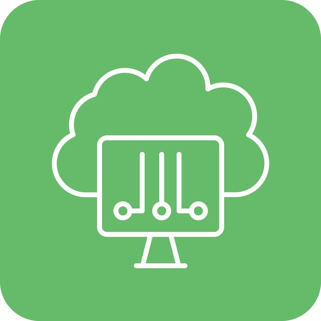 Cloud System icon vector image Can be used for Networking and Data Sharing
