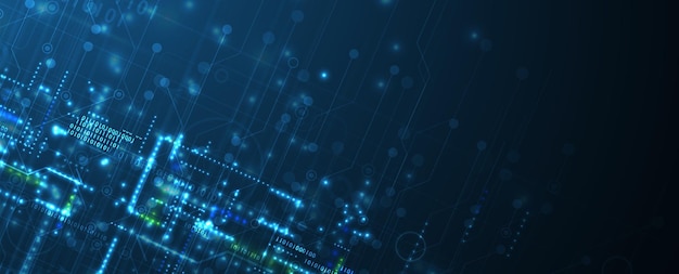 Cloud technology Integrated digital web concept background