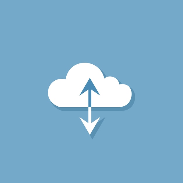 Cloud Upload and Download Icon