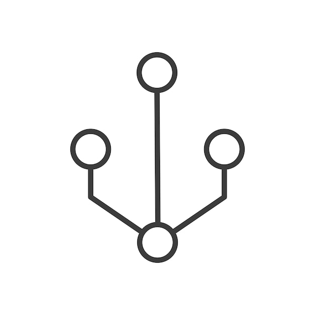 Code branch icon set merge data request vector symbol route code sign in filled and outlined style