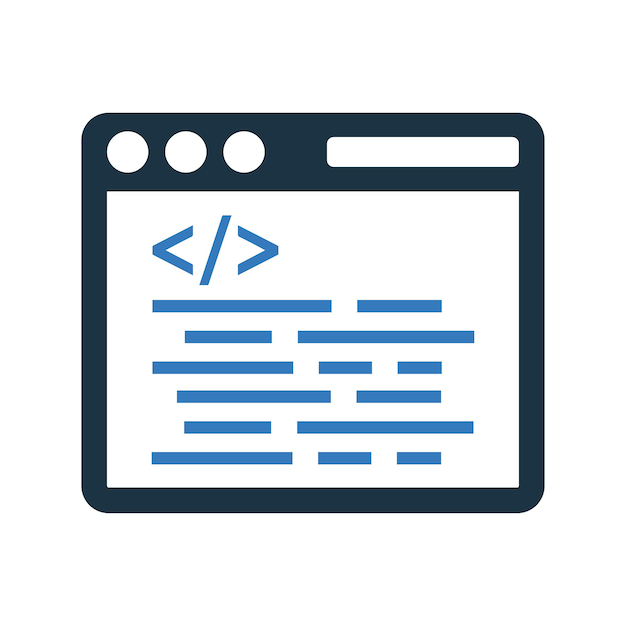 Code coding html programming icon Editable vector logo