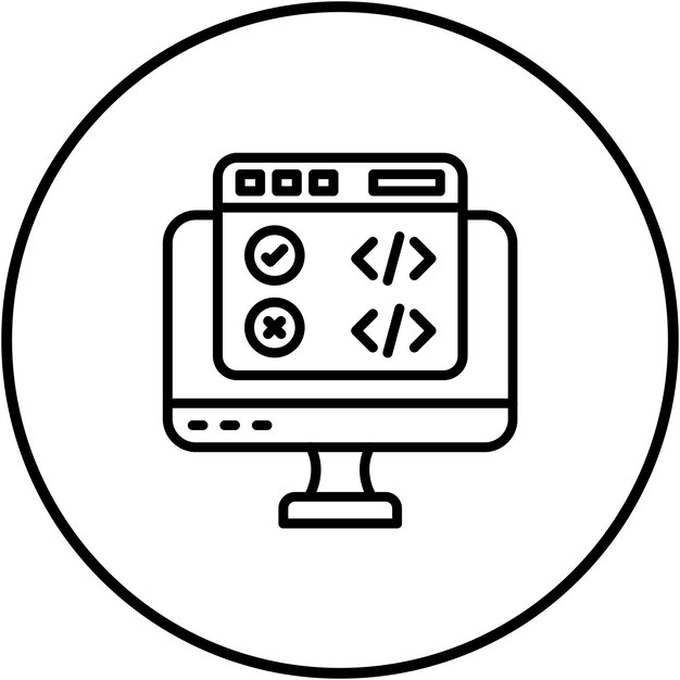 Code Correction vector icon Can be used for Computer Programming iconset