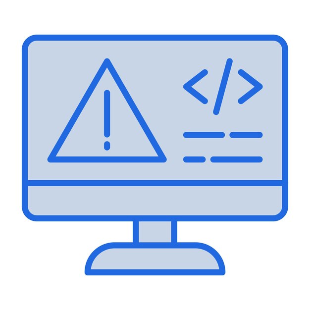 Code Error Blue Tone Illustration