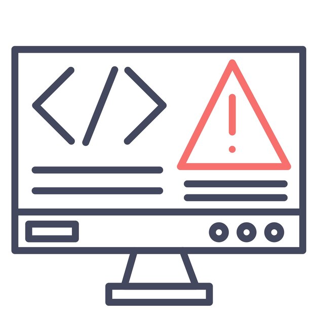 Code Error Vector Illustration Style