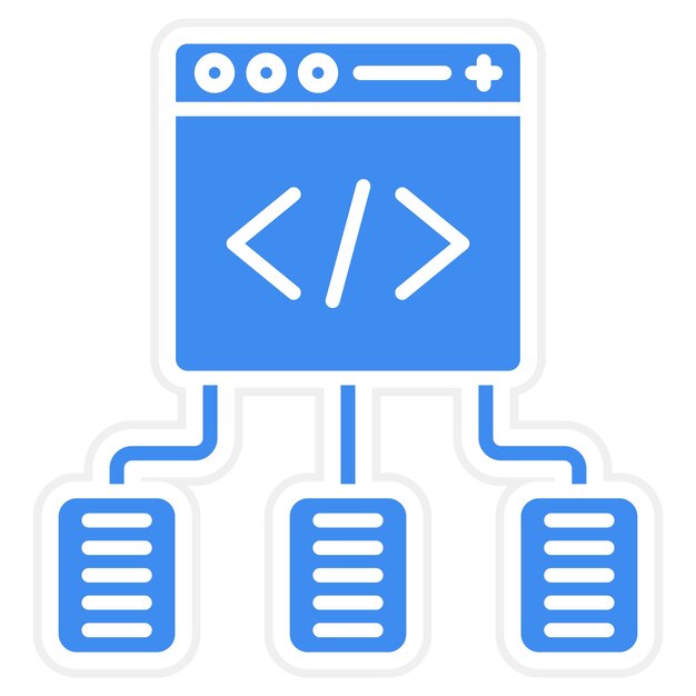 Code Framework icon vector image Can be used for Computer Programming