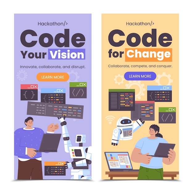 Code hackathon banner