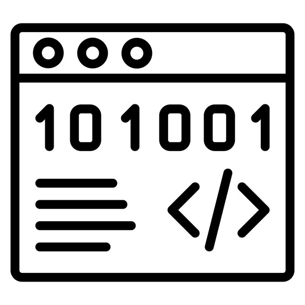 Code icon vector image Can be used for Information Security