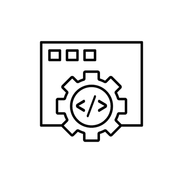 Code optimization icon