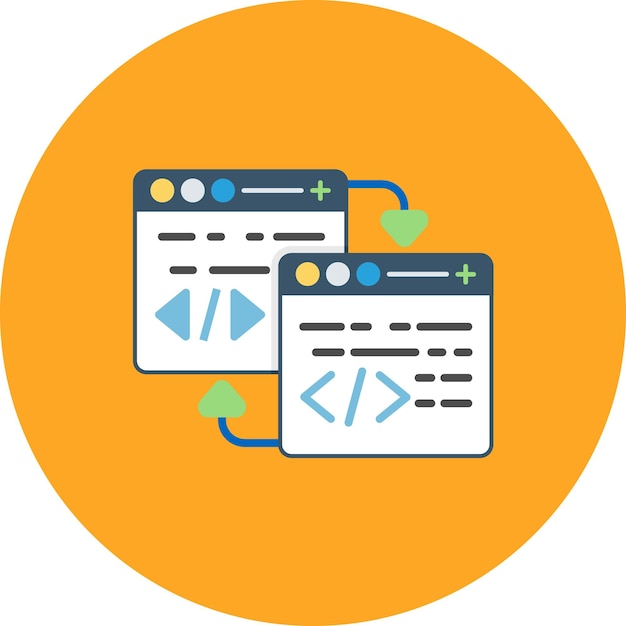 Code Refactoring Flat Illustration
