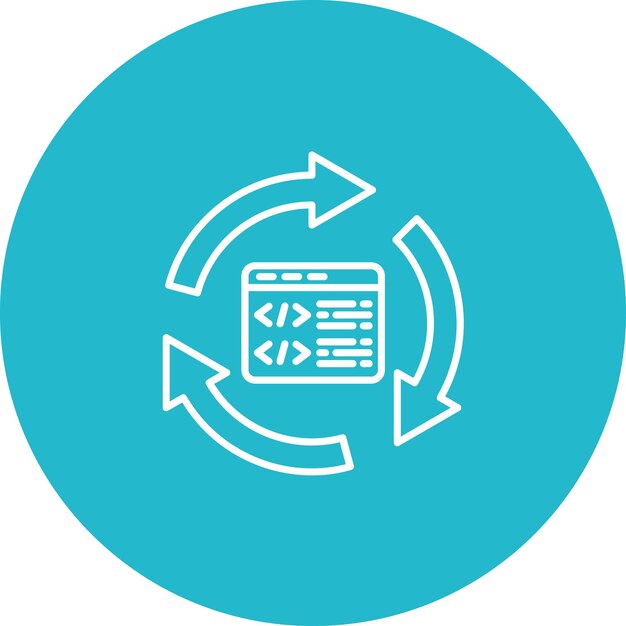 Code Refactoring icon vector image Can be used for Mobile App Development