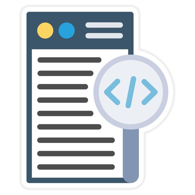 Code Review Line Illustration