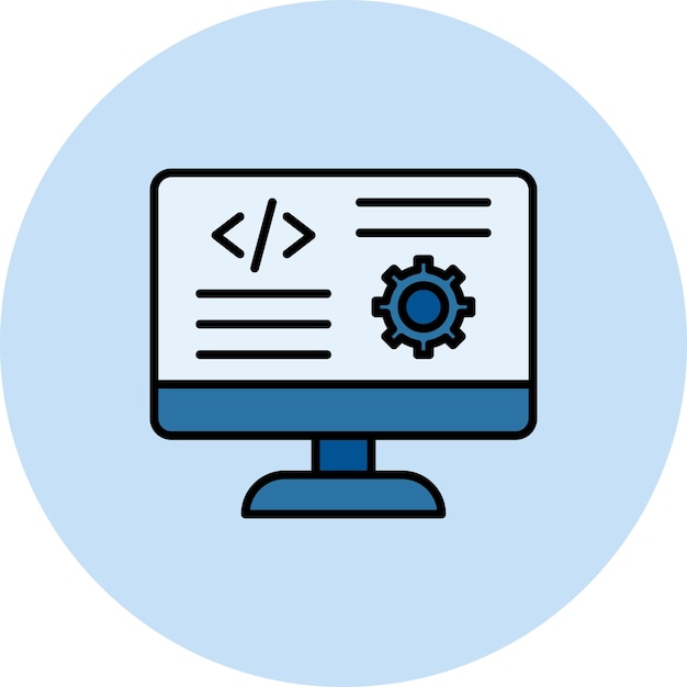 Code Settings Flat Illustration