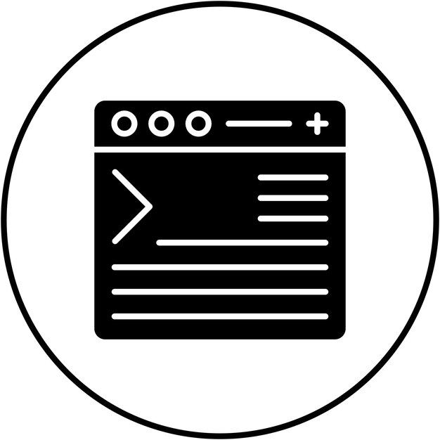 Code Terminal icon vector image Can be used for Computer Programming