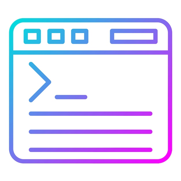 Code Terminal Vector Illustration Style