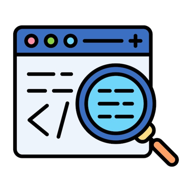 Code Testing Flat Illustration