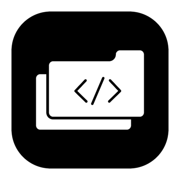 Coding Folder Vector Illustration