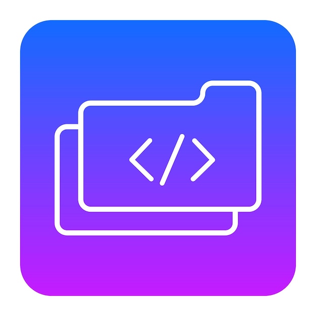 Coding Folder Vector Illustration
