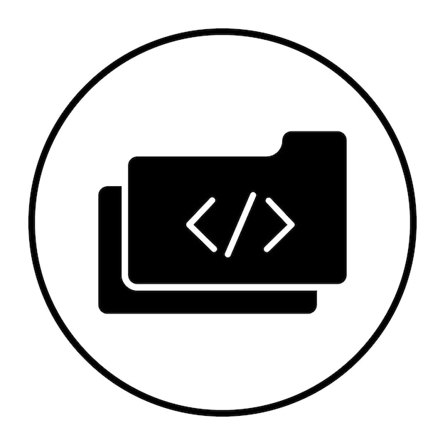 Coding Folder Vector Illustration