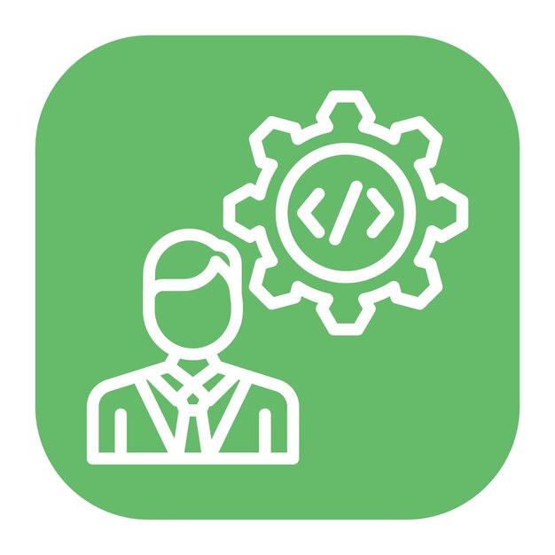 coding skills icon vector image can be used for freelancer