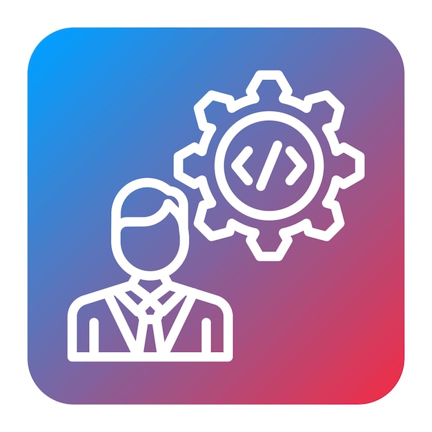 coding skills icon vector image can be used for freelancer