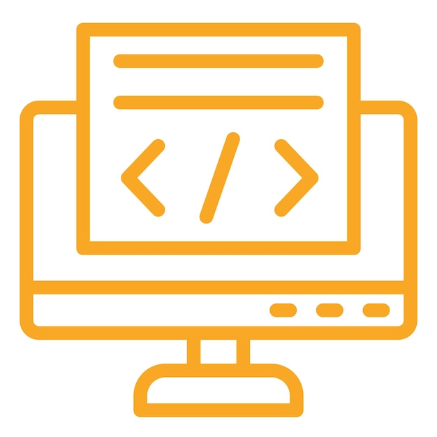 Coding Vector Icon Design Illustration