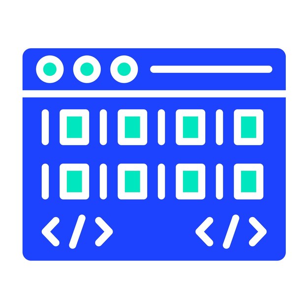coding vector icon design illustration