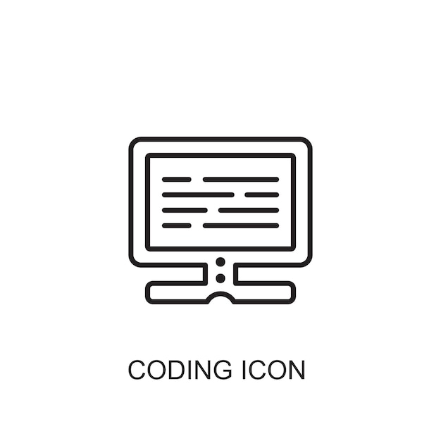 Coding vector icon icon