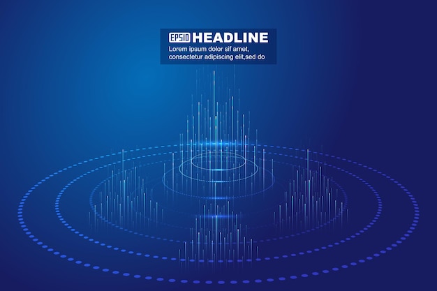 coil booth rises ray internet network technology big data background