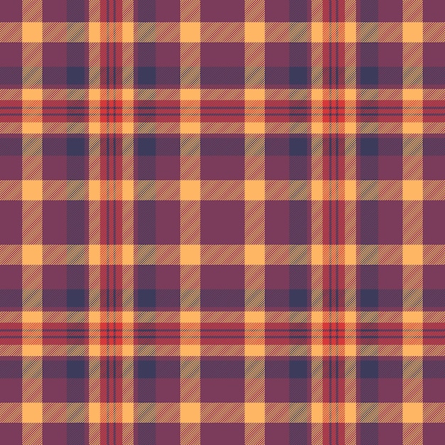 Collection check plaid tartan trade background fabric texture Strip seamless vector textile pattern in pink and orange colors
