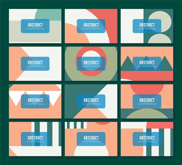 Collection of Abstract Geometric Compositions
