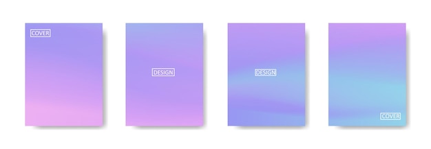 Collection of beautiful colorful abstract gradient backgrounds for poster flyer banner templates