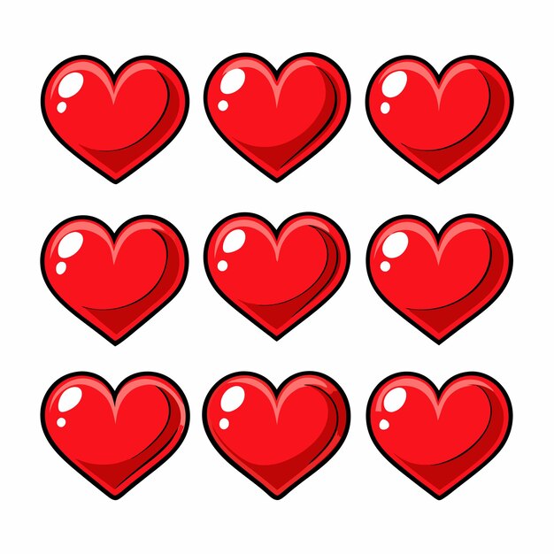 Collection of Love Heart Symbol