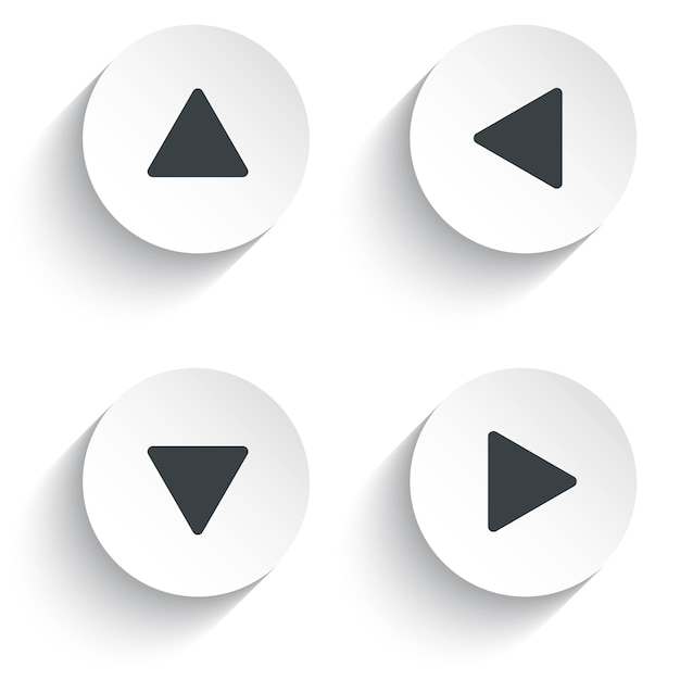 Collection of trendy arrow buttons icon for web