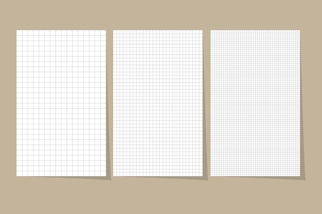 Collection of white torn ripped paper sheets