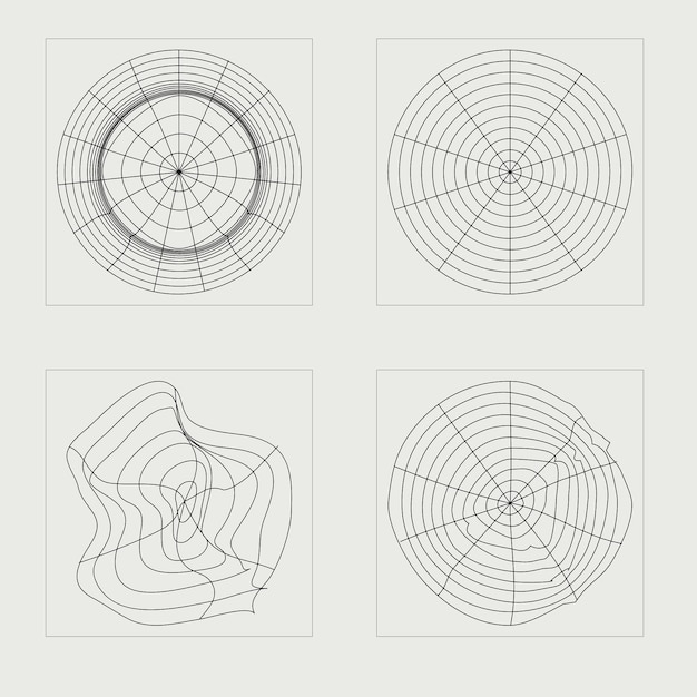 Collection of Y2K elements Extraordinary Graphic Assets Elements for graphic decoration