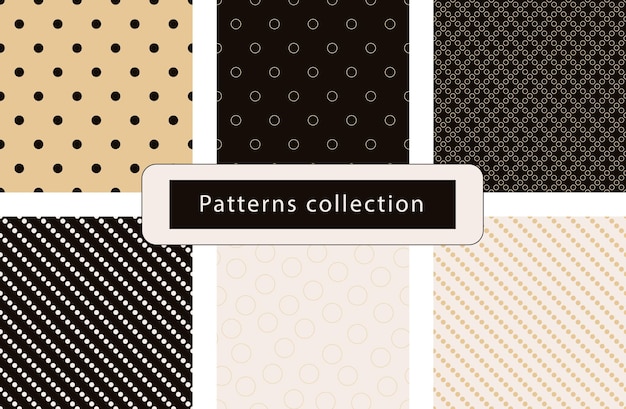 Collection retro patterns
