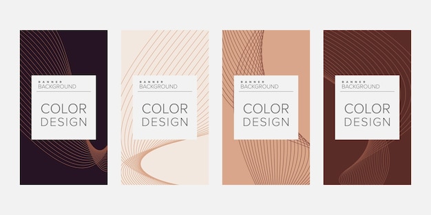Color background banner vector design template