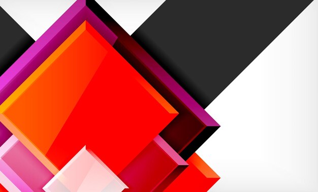 Color squares futuristic abstract background