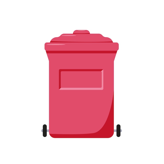 colored garbage can a container for sorting waste zero waste recycling vector illustration