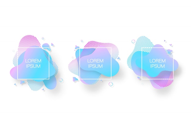 colored liquid drops banner