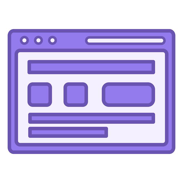 Colored Wireframe Icon